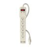 MUL-615U.jpg 46329 - Multicontacto 14 AWG 6 entradas 2 ptos. USB sup. 150J marfil