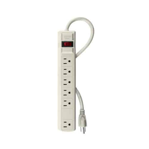 47183 - Multicontacto 14 AWG 6 entradas supresor de picos 270 joules