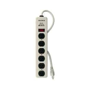 47185 - Multicontacto 14 AWG 6 entradas supresor de picos 600 joules