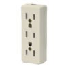 46813 - Multicontacto triple para extensión, 2 polos  tierra