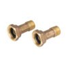 48159 - Juego de 2 niples para medidor de agua, 1/2 x 3/4", FOSET
