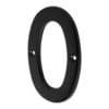 47853 - Número 0 de latón sólido 4", negro,  HERMEX