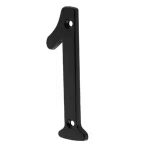 NUCH-1N.jpg 47854 - Número 1 de latón sólido 4", negro, HERMEX
