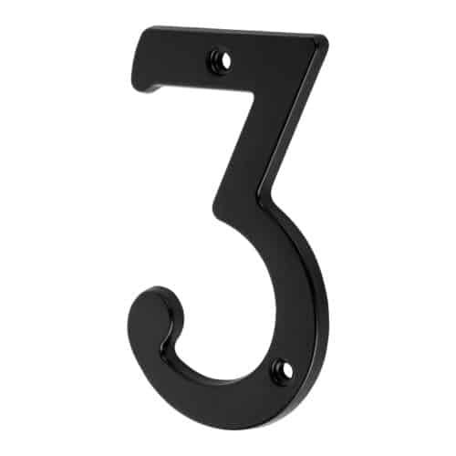 NUCH-3N.jpg 47856 - Número 3 de latón sólido 4", negro, HERMEX