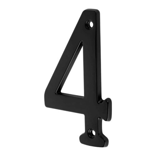 NUCH-4N.jpg 47857 - Número 4 de latón sólido 4", negro, HERMEX