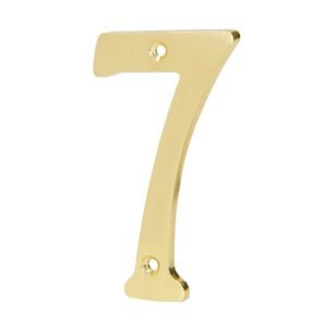43685 - Número 7 de latón sólido 4", HERMEX