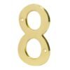 43686 - Número 8 de latón sólido 4", HERMEX