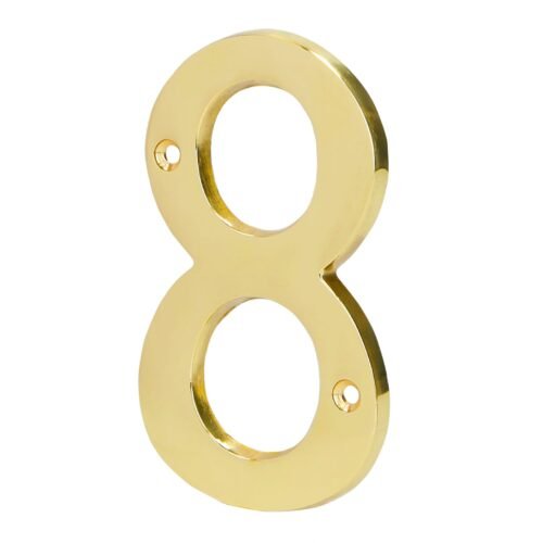 43686 - Número 8 de latón sólido 4", HERMEX