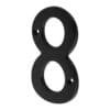 47861 - Número 8 de latón sólido 4", negro,  HERMEX
