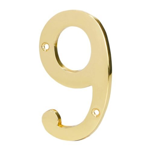 NUCH-9.jpg 43687 - Número 9 de latón sólido 4", HERMEX
