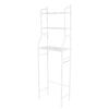 47907 - Mueble organizador blanco para baño con 3 repisas, Foset
