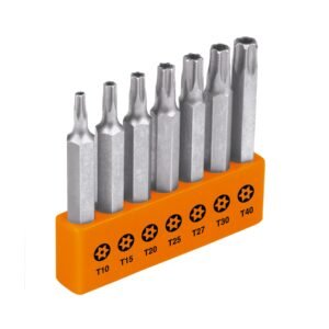 17813 - Juego de 7 puntas torx combinadas c/seguro largo 2", Expert