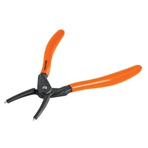 17361 - Pinza punta recta 7" para cerrar anillos, mango de PVC