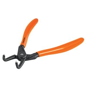 17362 - Pinza punta a 90° 6-3/4" para cerrar anillos, mango de PVC