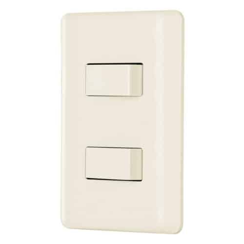26639 - Placa armada 1 interruptor y 1 escalera, marfil, Basic