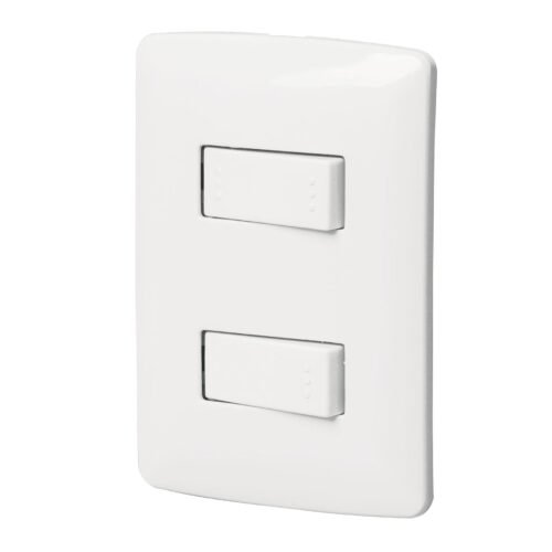 PA-APDO-EIB.jpg 46462 - Placa armada 1 interruptor 1 escalera,blanco, línea Italiana