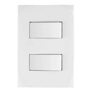 PA-APDO-OB.jpg 46494 - Placa armada 2 interruptores sencillos, línea Oslo, blanco