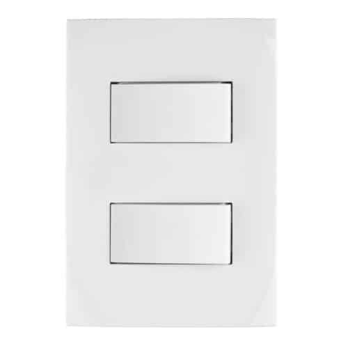 PA-APDO-OB.jpg 46494 - Placa armada 2 interruptores sencillos, línea Oslo, blanco