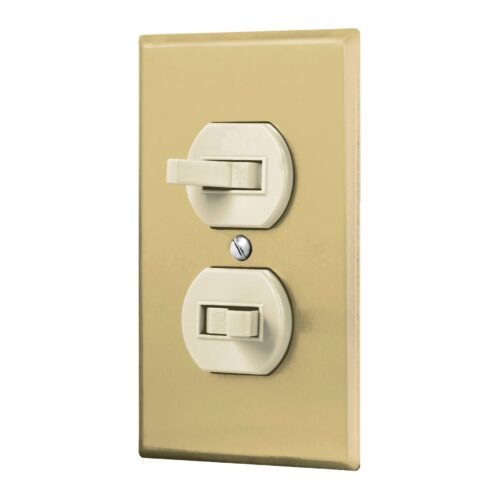 PA-APDO-SA.jpg 48498 - Placa armada 2 interruptor sencillo, línea Standard,aluminio