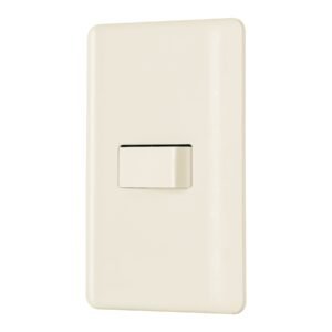 26641 - Placa armada 1 interruptor de escalera, marfil, Basic