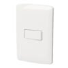 46460 - Placa armada 1 interruptor escalera, blanco, línea Italiana