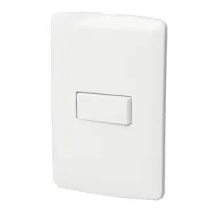 46460 - Placa armada 1 interruptor escalera, blanco, línea Italiana