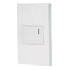 45600 - Placa armada 1 interruptor de 3vías, 1.5mód, Española,blanco