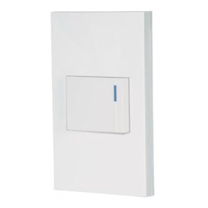 45600 - Placa armada 1 interruptor de 3vías, 1.5mód, Española,blanco