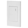 45593 - Placa armada 1 interruptor, 3 módulos, Española, blanco