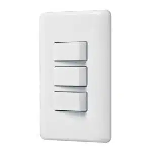 25083 - Placa armada con 3 interruptores sencillos, Volteck Basic