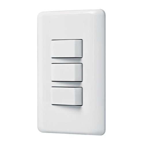 25083 - Placa armada con 3 interruptores sencillos, Volteck Basic