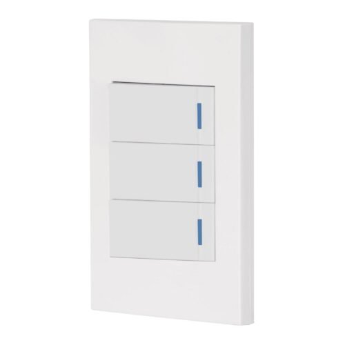 PA-APTR-EB.jpg 45599 - Placa armada 3 interruptores, 1 módulo, Española, blanco