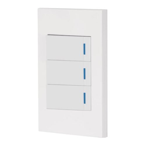 45606 - Placa armada 3 interruptores 1de 3vías,1 mod,Española,blanco