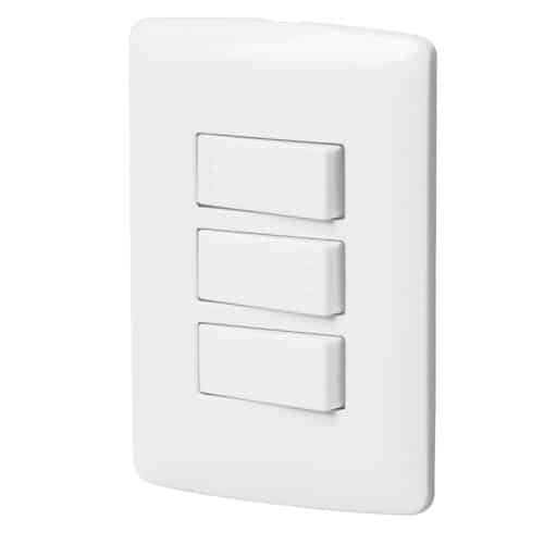 PA-APTR-EIB.jpg 46464 - Placa armada 2 interruptores 1escalera blanco,línea Italiana