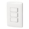 PA-APTR-IB.jpg 46463 - Placa armada 3 interruptores sencillos,blanco,línea Italiana