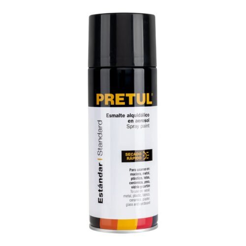 27172 - Pintura en aerosol, negro mate, 400 ml, Pretul
