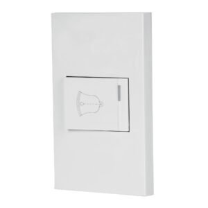 45604 - Placa armada 1 interruptor de timbre,1.5mod, Española,blanco