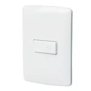 46465 - Placa armada con timbre, blanco, línea Italiana., Volteck