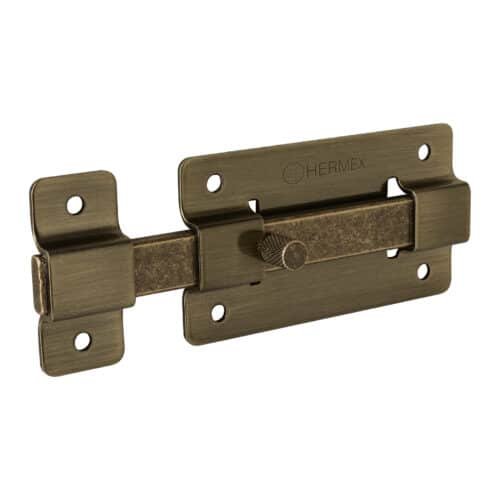 47927 - Pasador de barra plana 4", latón antiguo, HERMEX