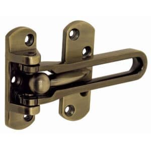 43702 - Pasador abatible para puerta, acabado latón antiguo, HERMEX