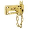 43707 - Pasador con cadena para puerta, acabado latón, HERMEX