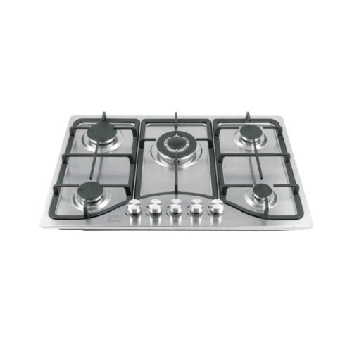 48316 - Parrilla gas empotrable 75cm, 5 quem, acero inox, Riviera