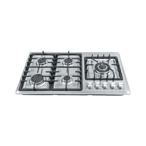 48319 - Parrilla gas empotrable 90cm, 5 quem, lateral, inox, Riviera