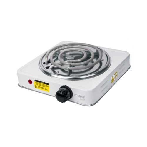 23031 - Parrilla eléctrica 1 quemador en espiral, blanca, BASIC