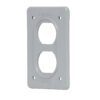 46430 - Placa tipo FS, doble, de sobreponer, Volteck