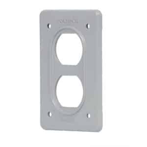 46430 - Placa tipo FS, doble, de sobreponer, Volteck