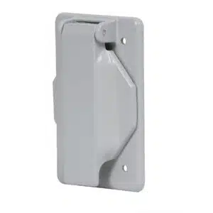 46434 - Placa tipo FS con cubierta, sencilla, sobreponer, Volteck