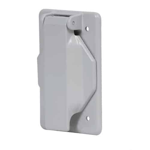 46434 - Placa tipo FS con cubierta, sencilla, sobreponer, Volteck