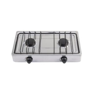 48234 - Parrilla de gas de sobreponer 2 quemadores, inox, Foset