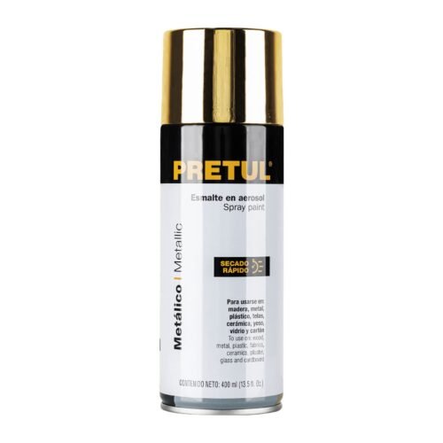 27180 - Pintura en aerosol, metálica, oro, 400ml, Pretul
